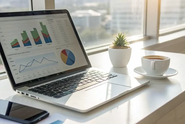 A laptop showing the dashboard for an instant payout payment gateway.