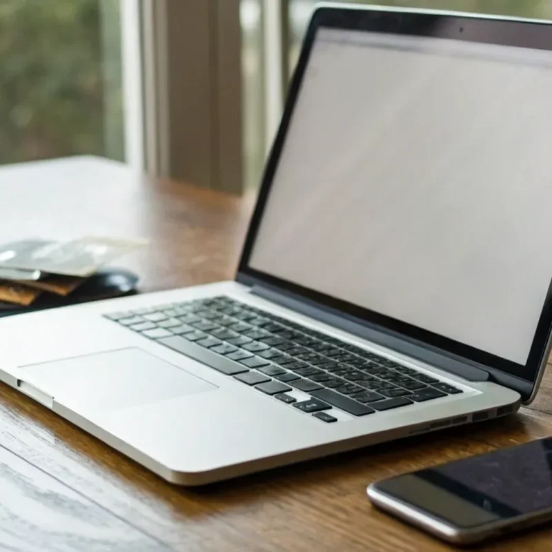 Laptop and smartphone displaying the process of how to integrate a payment gateway in a website.