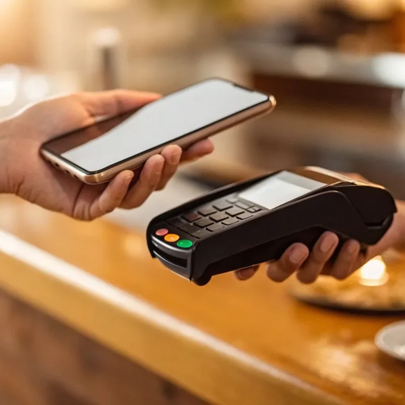 The best mobile credit card reader for a small business accepting a contactless payment.