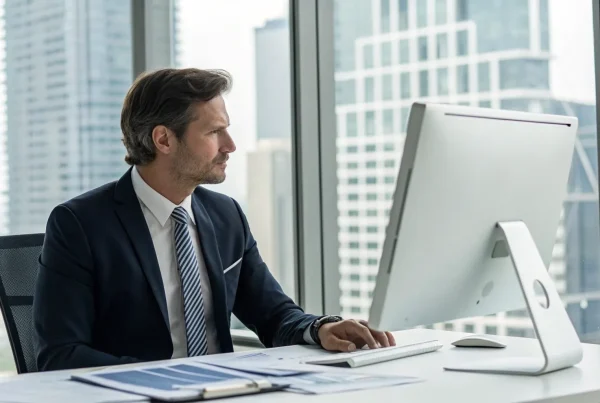 A business professional learning how to become a merchant services agent to earn lifetime residuals.