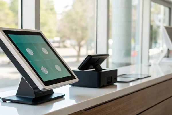 A POS system displaying dual pricing to eliminate credit card fees.