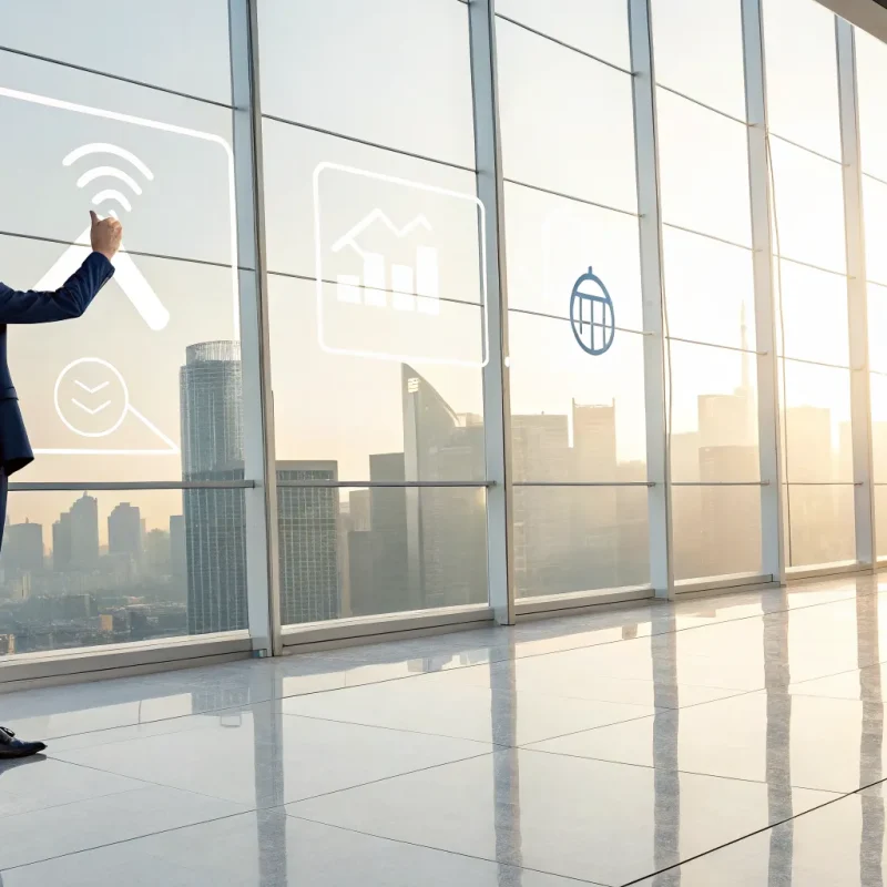 A merchant services agent selects a program with lifetime residuals from a digital display.