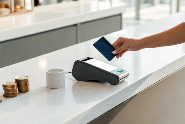 A business passes credit card fees to a customer during a payment.