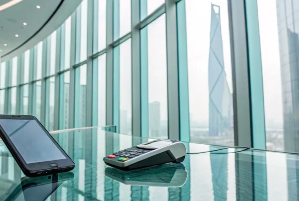 A payment gateway with next day funding using a payment terminal and mobile phone.